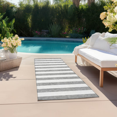 Lovell Washable Striped Indoor / Outdoor Rug