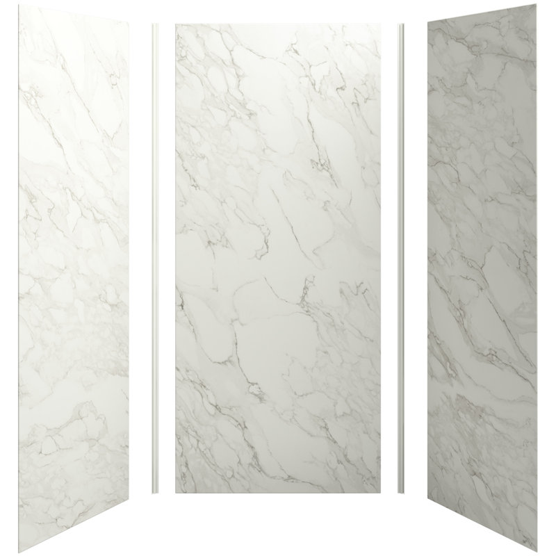 Ensemble de mur de douche Choreograph, H 96 po x l 42 po x P 42 po, Banc de sable