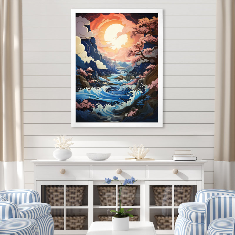 «Iceberg» par Peach Blue Iceberg sur toile, Cadre photo blanc, H 32 po x l 24 po x P 1 po