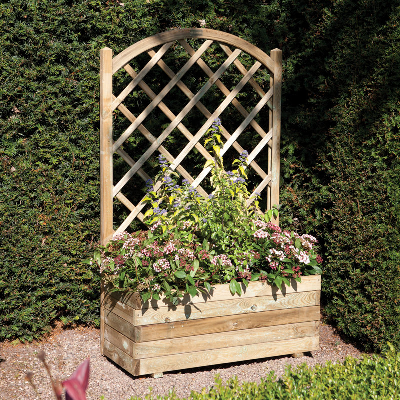 Rowlinson Rectangular Planter & Lattice