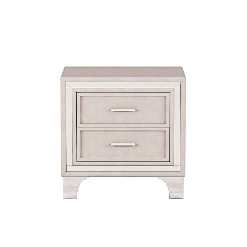 Table de chevet avec tiroirs