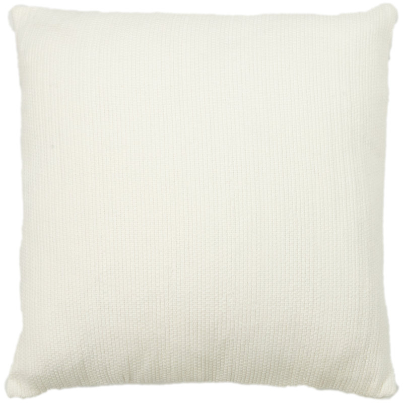Coussin en coton Brocka, Blanc