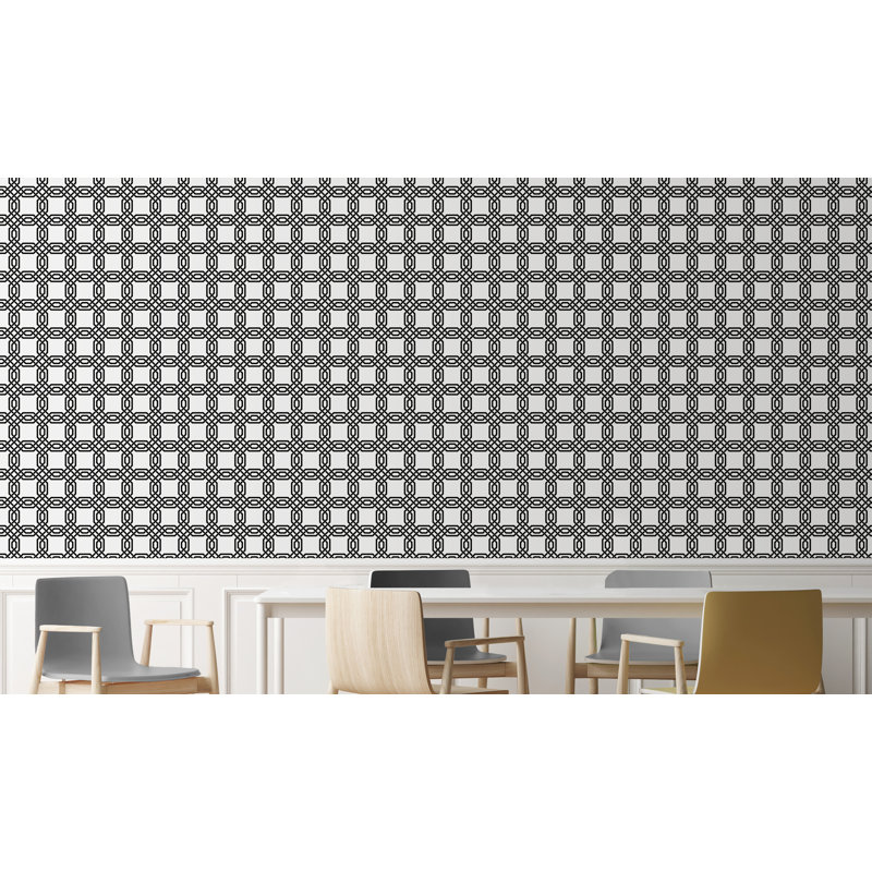 Panneau de papier peint adhésif Makilah Celtic Octagons, l 24 po x L 48 po
