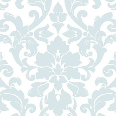 Adalrik Pre-Pasted Vinyl Damask Wallpaper Roll