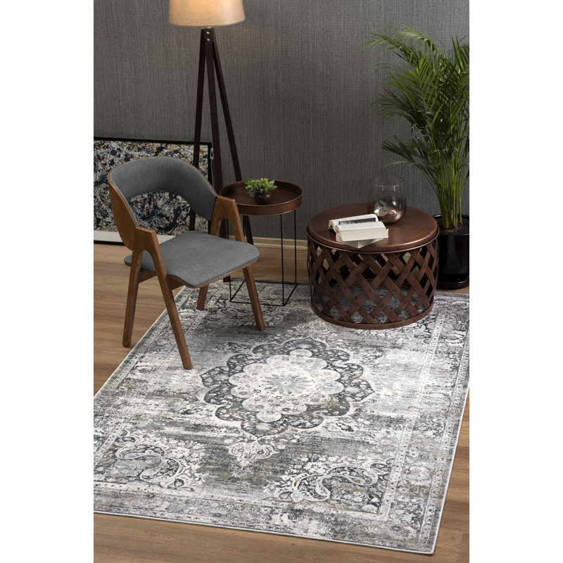 Gingerich Floral Indoor Rug, Rectangle 7'10" x 10'10"