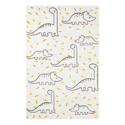 Unique Loom Dinosaur Whimsy Kids Rug