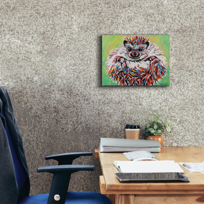 «Colorful Hedgehog 2» par Carolee Vitaletti, art mural sur toile