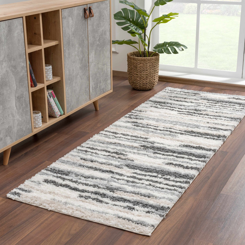 DXS Striped Indoor Rug, Runner 2'7" x 7'3"