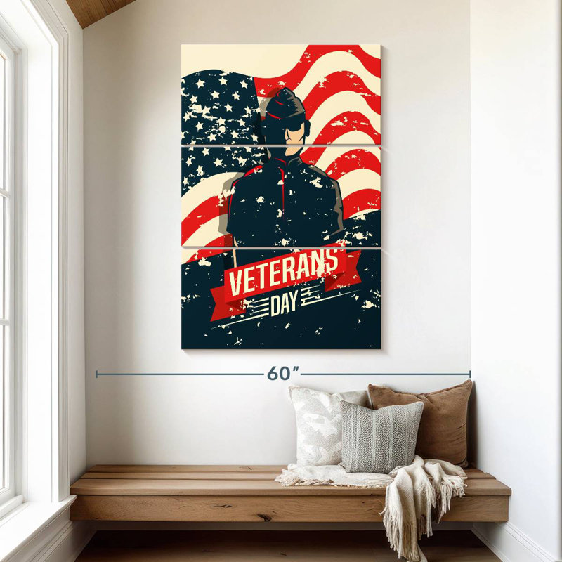 Patriotisme de Lelend, H 50 po x l 32 po