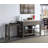 Kitchen Island w/Pull Out Table, Nature Marble Top Top & Rustic Oak Finish