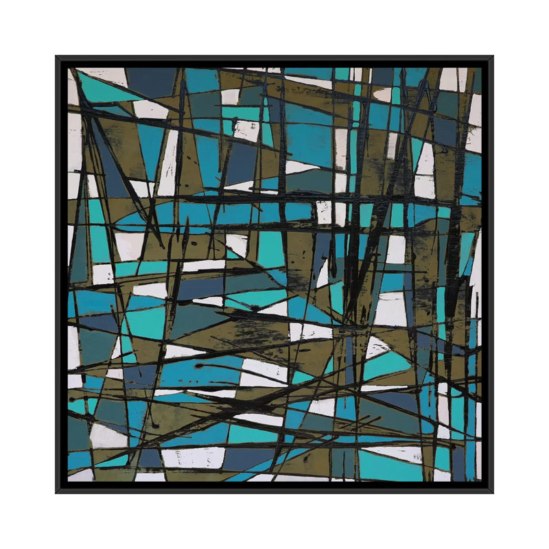 «Zeppelin 1952» par Alicia Dunn, impression sur toile tendue, H 18 po x l 18 po x P 1,5 po, Toile avec cadre noir