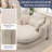 Oversized Chair, 72.6" Chaise Lounge Chair with Deep Seat, Soft Chenille Upholstery, High-Density Foam and Extra Pillows-655036096