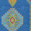 Tapis intérieur lavable bleu oriental 3 pi x 5 pi Denim
