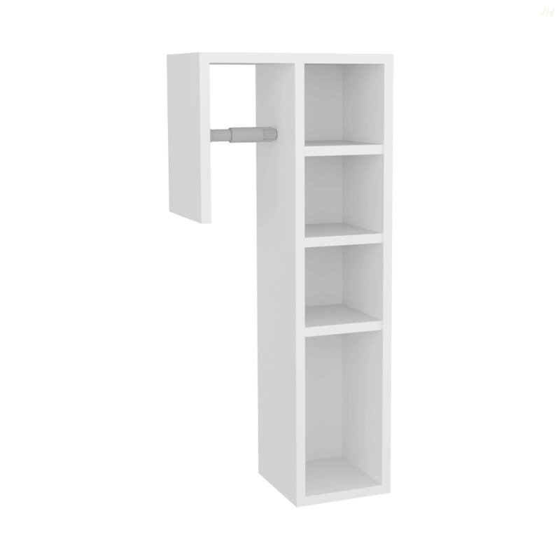 Lodi Freestanding Toilet Paper Cabinet With Slim Vertical Design And Storage Compartment, White