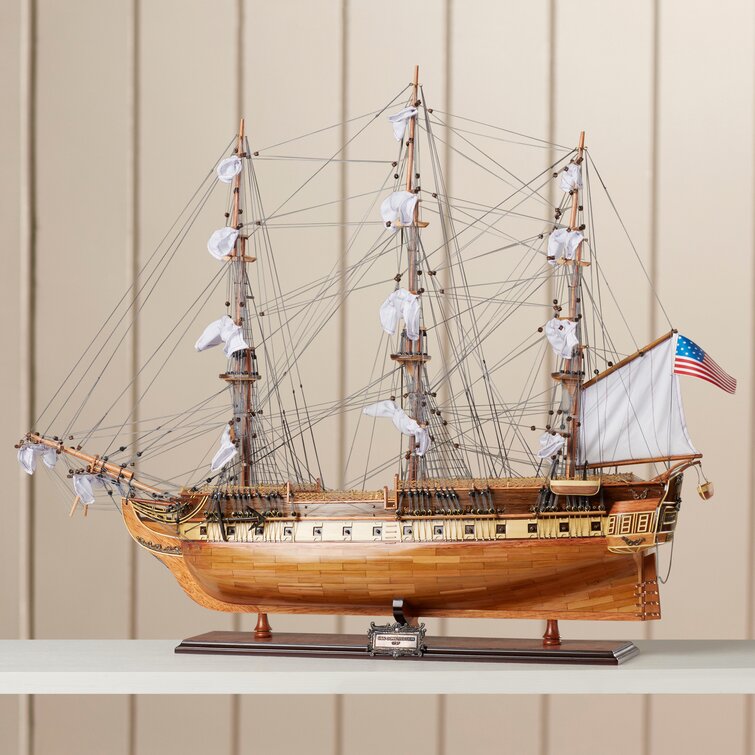 Wooden USS Constitution Tall Model Ship 24