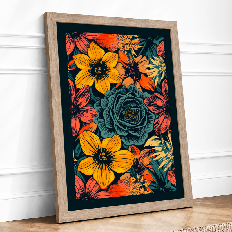 Festive Floral Tapestry Botanical - Print, Oak, A4 - 29.7 x 21.0 cm