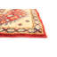 Tapis unique en laine noué à la main style Ouzbék Gazni des années 2010 de 5 pi 11 po x 9 pi 7 po rouge Kambrea