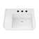 Whitehaus Collection 26" Rectangular Wall Mount Basin With Faucet Drilling And Rear Centre Drain Location