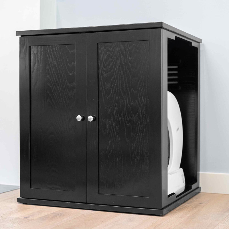 Refined Self Cleaning Litter Box Cabinet, Espresso