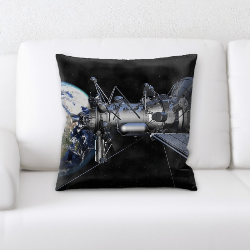 Coussin en jeté par satellite