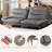FUTON Sofa With Adjustable Sides And Back-1021708183