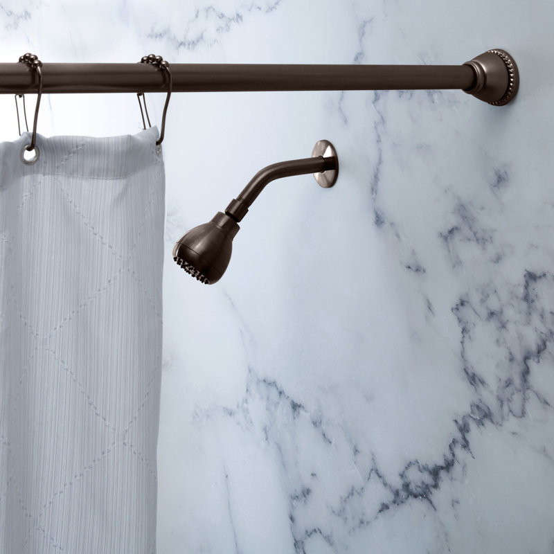 Bronze Adjustable Tension Shower Rod 42"-72"