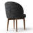 Upholstered Barrel Dining Chair With Solid Wood Legs-77248539