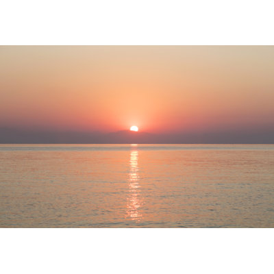 Asuncion Sunrise Over Water - Wrapped Canvas Print