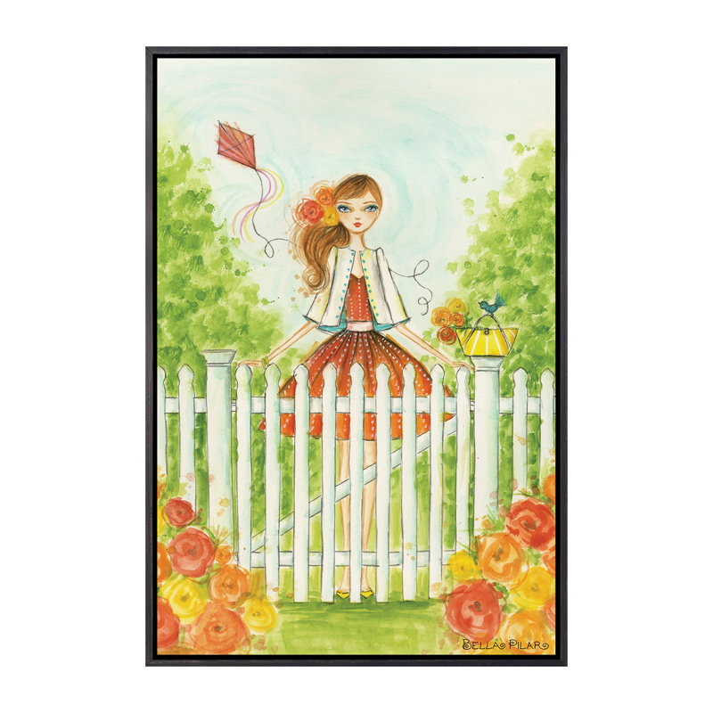 Printemps à Summerside, art, Toile avec cadre noir patiné, H 26 po x l 18 po x P 1,5 po