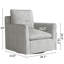 Fauteuil demi-tonneau pivotant à coussins amovibles Hylee-1885804330-1900944984