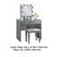 Hudi Makeup Vanity And Stool Set, 10 Lights, USB Power Outlet, -113213175