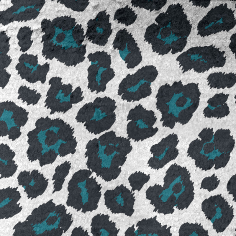 Lucida Bath Towel, Microfiber, White/Teal/Black