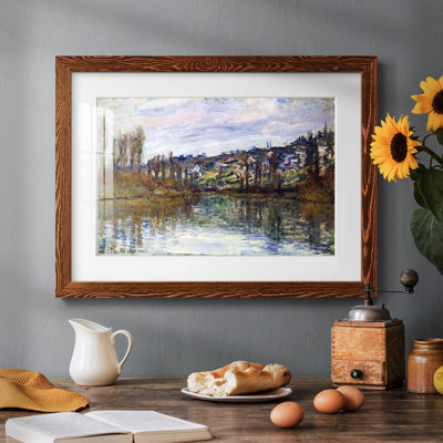 La seine près de Vetheuil, 1879 - Art mural grandiose encadré sous verre acrylique, grand salon