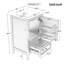Meuble-lavabo de 20 po avec lavabo