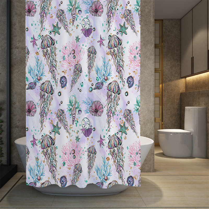 Rideau de douche simple Reiban, H 93 po x l 70 po