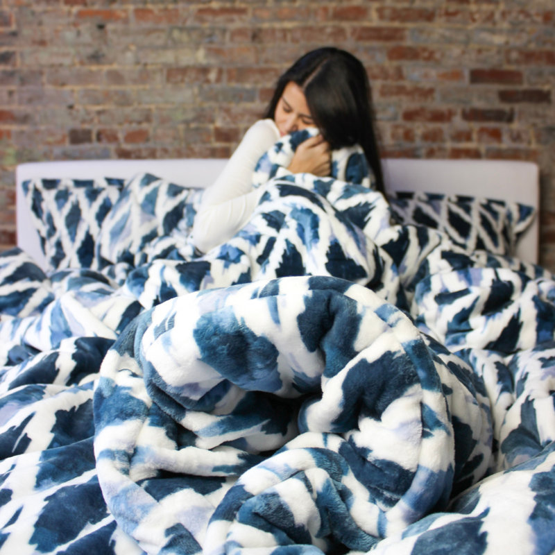 «Love Thick» - Ensemble d'édredon surdimensionné inducteur Cuddly Coma - Arizona Blue Nights