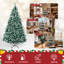 Arbre de Noël 6 pi avec pommes de pin | Arbre artificiel épinette réaliste | Compatible avec les décorations de Noël | Branches denses | Arbre festif robuste-1131683793