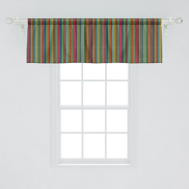 Multicolore cantonnière Ambesonne Hippie, L 54 po x L 12 po