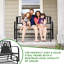 Banc de jardin en acier inoxydable
