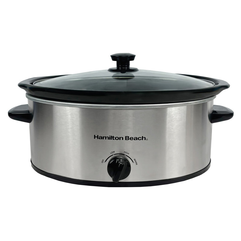 Hamilton Beach 6.5L Slow Cooker, Silver
