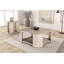 Table basse avec tablette inférieure ouverte