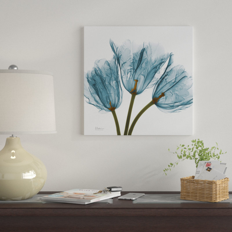 «Tulips», impression sur toile, H 48 po x l 48 po x P 1,5 po, Pas de tapis, Toile tendue