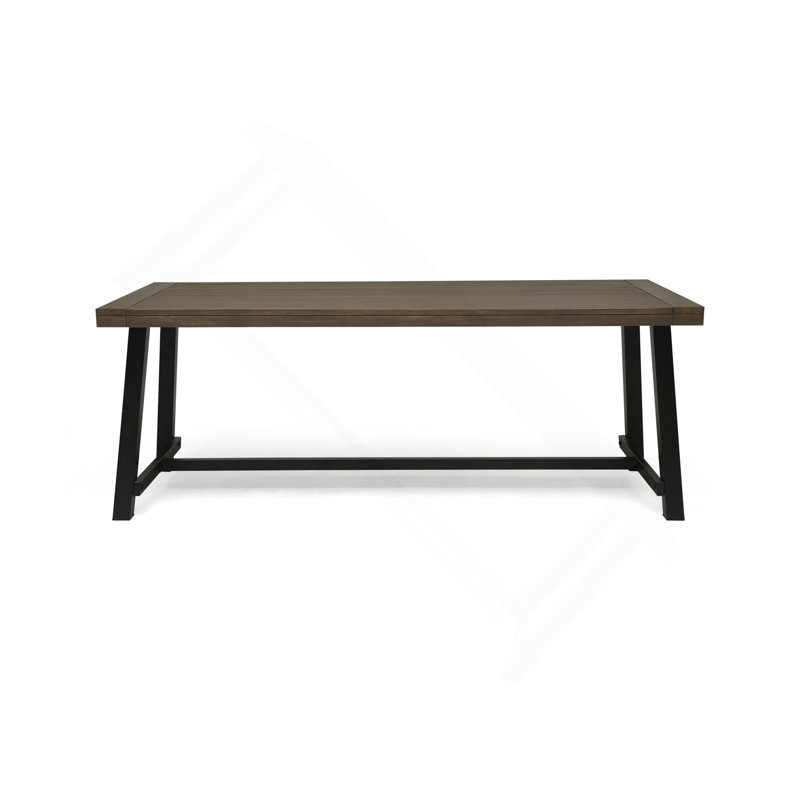Patio Table, Black, Gray