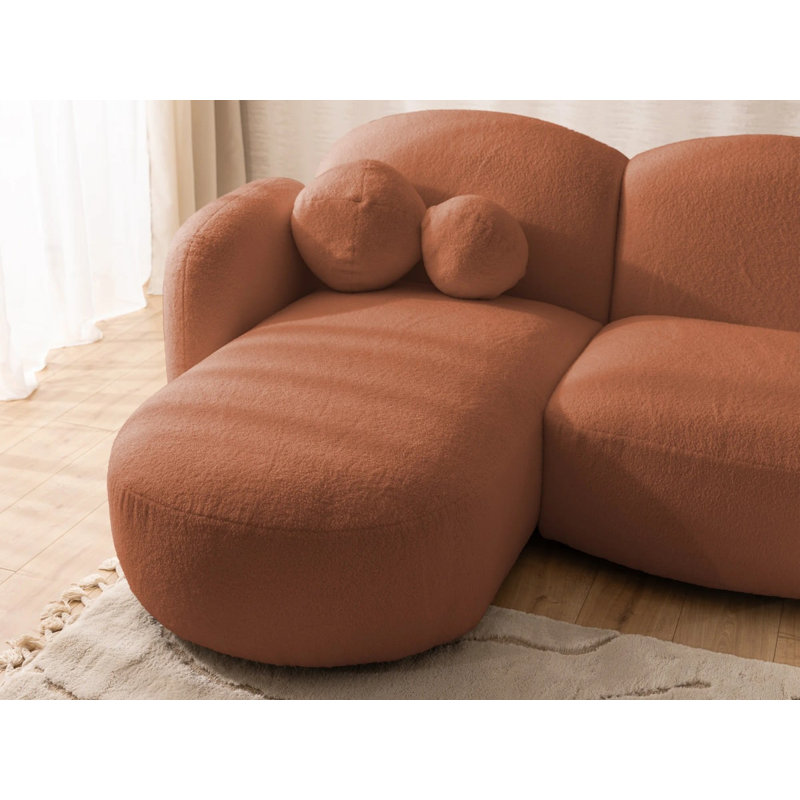 Nuvola 5 Seater Sectional, Terracotta