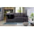 Sorrelle 82"W Dark Gray Linen Fabric Reversible Sleeper Sectional Sofa With Storage Chaise-943671438