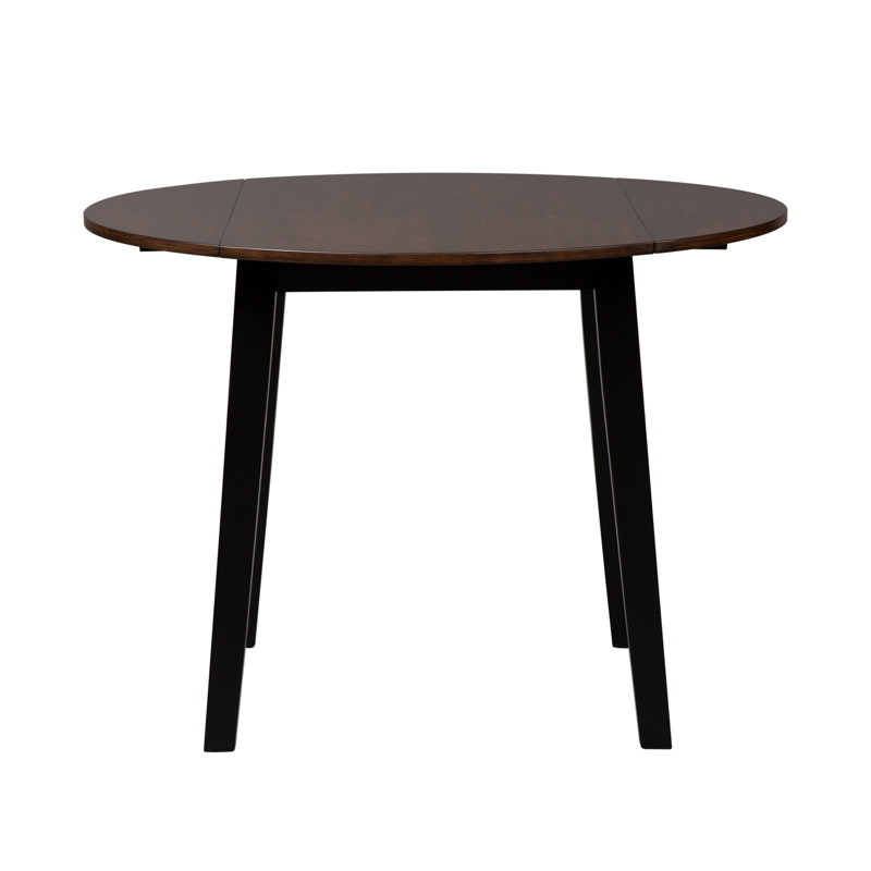 Ketron 3 Piece Drop Leaf Table Set, Brown/Black