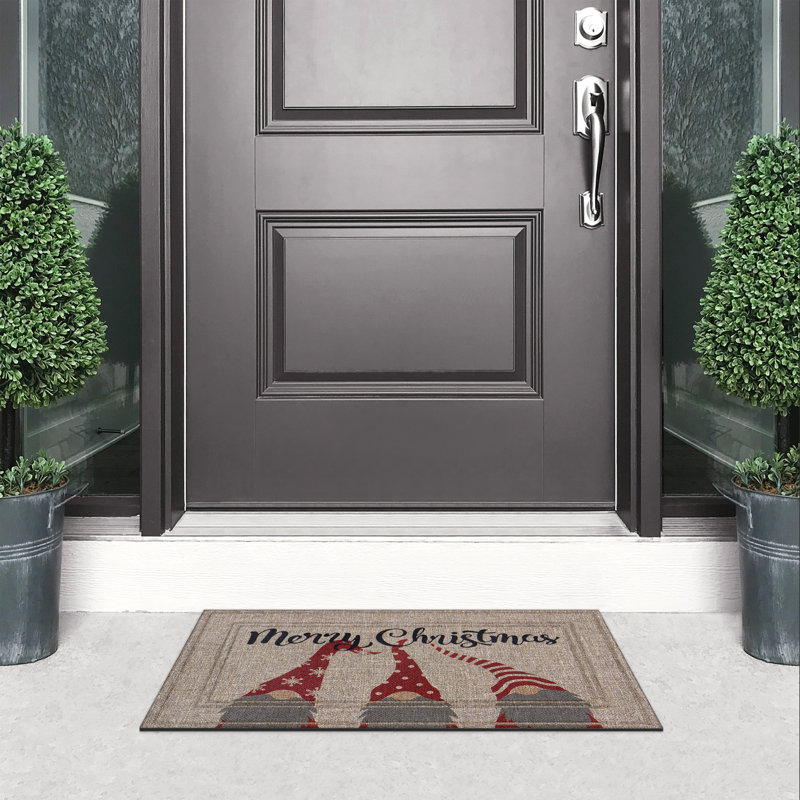 Paillasson Sisal Merry Christmas Gnomes