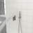 12 Inch Wall Mounted Square Dual Shower , Balanced Valve, Brushed Nickel Finish, Rainfall And Handheld For Different Uses Function Head, With 360 Rotation Flexible Use-125487917