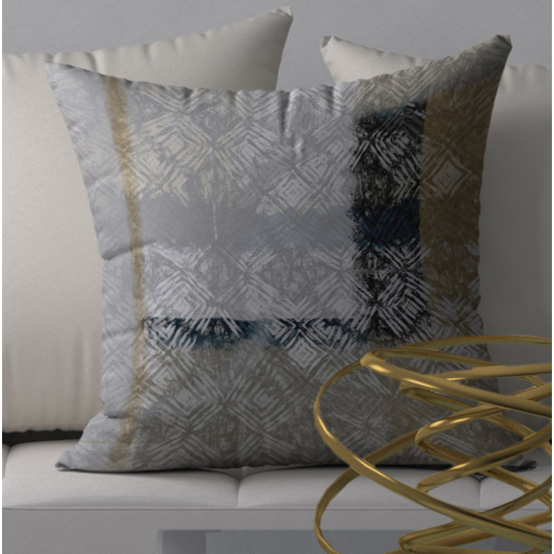 Housse de coussin carrée et insert courtois, H 18 po x l 18 po