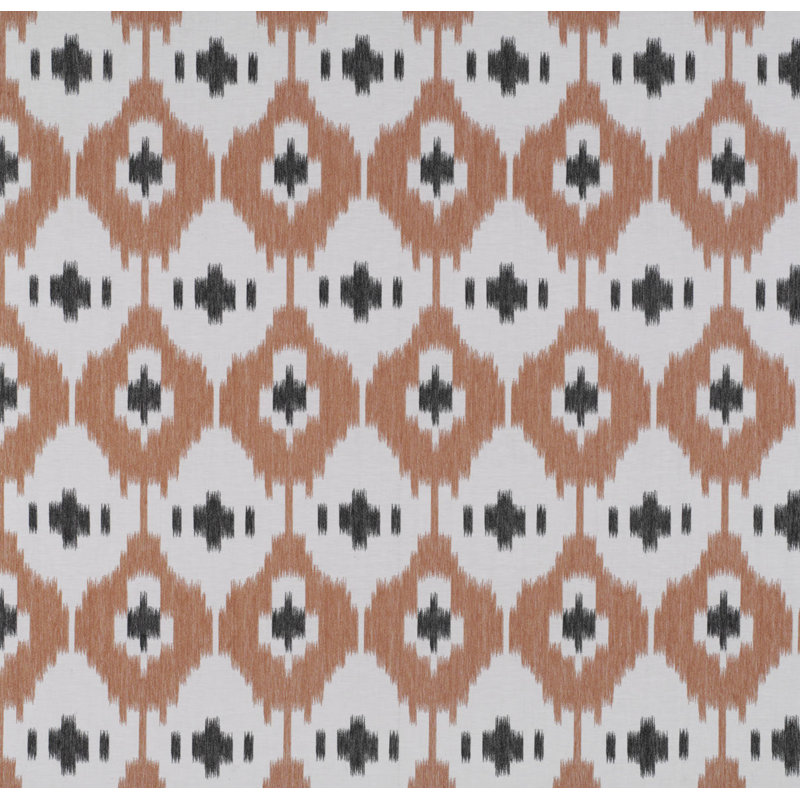 Tierras Panarea Fabric, Ladrillo/Onyx